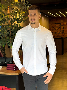 Camisa Acostamento ML Elastano Branca