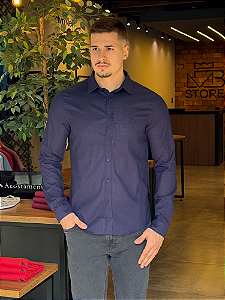Camisa Acostamento Casual ML Marinho