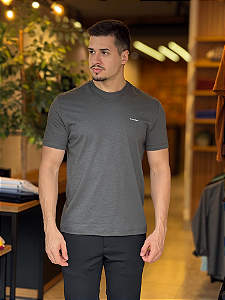 Camiseta Calvin Klein Flame Chumbo
