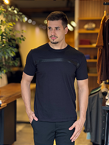 Camiseta Calvin Klein Faixa Gel Preta