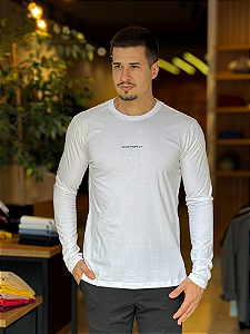 Camiseta Acostamento ML Casual  Off White