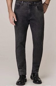 Calça Slim Preta Marmorizada