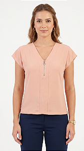 BLUSA CREPE DET ZIPER FRENTE