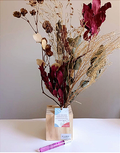 Arranjo Natural com Flores Desidratadas e Mini Home Spray