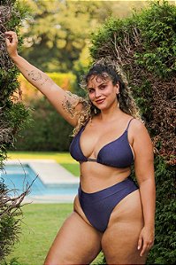 Calcinha Hot Cavada Marinho