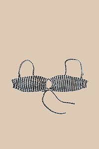 Top Liz Malta Preto e Branco