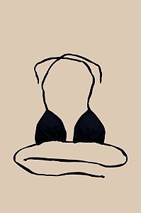 Top Cortininha Preto