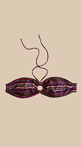 Top Tomara Que Caia Crochê