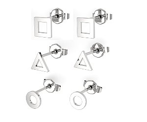 Kit Brinco Prata 925 Legítima