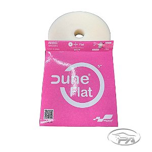 BOINA DUNE 5" ESPUMA FLAT BRANCA MACIA -125MM( COM FURO) - Alcance