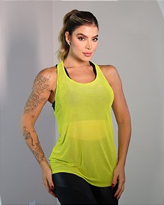 Camiseta de Tela Bella Verde Limão