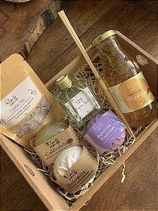 Kit Aromas da Natureza- Caixote de madeira