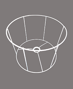 Armação Montada 27x27x20 Cúpula Abajur Lustre Pendente