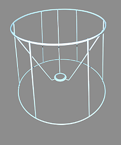Cúpula Redonda Art's Prime 25x35x25 Aramado