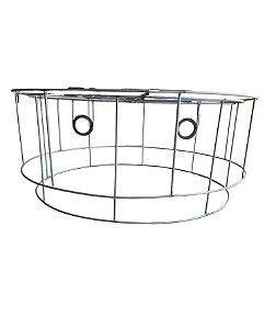 Armação Cúpula Pendente Lustre Duplo 50x45x20 Sisal Macrame