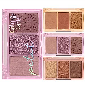 Paleta de sombras 3 cores petit - City Gilrls