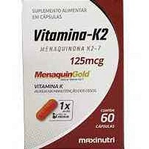 VITAMINA- K2 MENAQUINONA K2-7 CONTÉM 60 CÁPSULAS