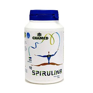 SPIRULINA contém 100 cápsulas 550mg