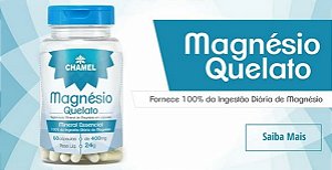 Magnésio Quelato 60 cápsulas - Chamel