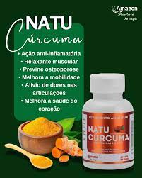 NATU CÚRCUMA 60 cps COM 130 Mg DE CURCUMINA + ÔMEGAS de AVESTRUZ