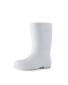 BOTA PVC BRANCA CANO MÉDIO