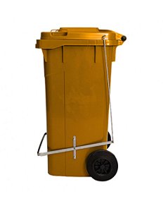 CONTENTOR / LIXEIRA 120 LITROS COM PEDAL  - roda 200mm