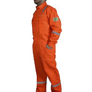 Macacão RF laranja padrão Petrobras