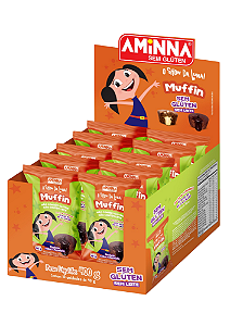 MUFFIN DE CHOCOLATE COM RECHEIO DE CHOCOLATE - 40g