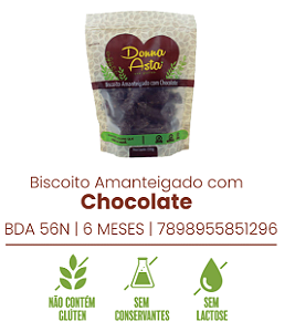 Biscoito Amanteigado com Chocolate - Dona Asta - 150g
