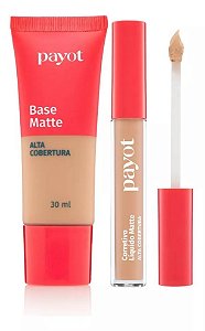 Kit Base Matte Alta Cobertura E Corretivo Matte Payot