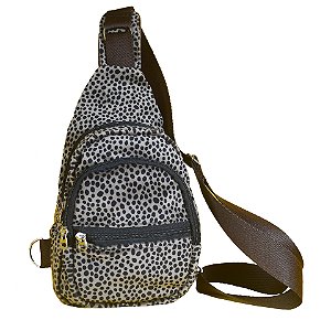Bolsa Peitoral ATHENA - Veludo Estampada