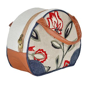 Frasqueira PERSEFONE - Linho Bordado Floral intense