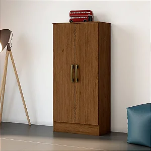 Roupeiro Multiuso Briz 02 Portas Castanho HP - Henn