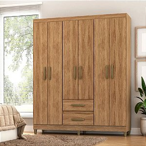 Guarda-Roupa Fellicci Coimbra 6 Portas 2 Gavetas – Sofisticação, Espaço e Praticidade no Seu Quarto!