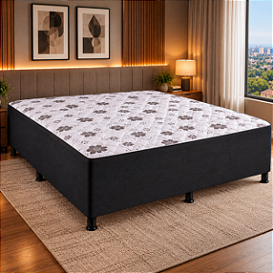 Cama Box Queen Aline Móveis – Espuma D28 10