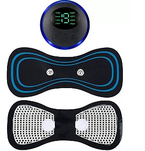 Aparelho Massageador Elétrico Recarregável Portátil p/Dor muscular pescoço pernas coluna lombar sem fio usb fisioterapia