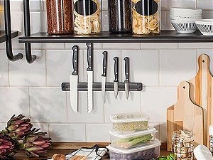 Barra Magnética Imã Suporte Facas Cozinha Churrasqueira