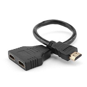 Cabo Divisor Duplicador Y HDMI Macho X 2 HDMI Femea (1.4V) 0,3M XT-2010