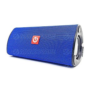 Caixa de Som Bluetooth 3.0 Portátil 10W Entrada USB Micro SD Auxiliar P2 Mic Hands Free Exbom CS-M33BT Azul