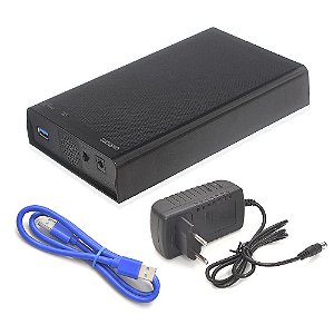 Case Hd Externo Sata 3.5 Usb 3.0 C/Indicador Led Pc Desktop