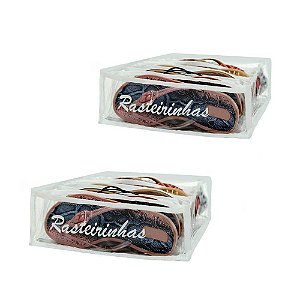 Colmeia Organizadora de Rasteirinha - Branca 2 Peças