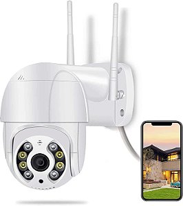 Câmera de Segurança WIFI HD 1080p A8, Câmera Ip Icsee Prova D'água Infravermelho