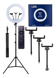 Iluminador Led Ring Light De 18 Polegadas Lives Tripé 215cm
