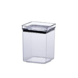 Kit 2 Pote Hermético Tampa Acrílico Porta Mantimento 1 L