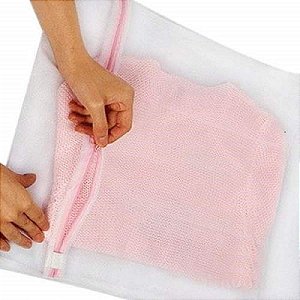 Kit 5 Sacos De Lavar Protetor Lingerie Roupa Íntima Tecido Delicado Tela Papa Bolinha Organizador 30x40cm CLINK - MAX Cl