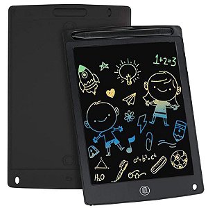 Lousa Mágica Infantil Digital Tablet Escrita Colorida Para Desenho Criança LCD 10" Cores Variadas