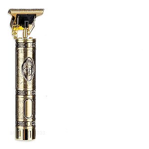 Máquina Elétrica Masculina Recarregável de Cortar Cabelo e Barbear VINTAGE T9 (Buda 1 Bateria)