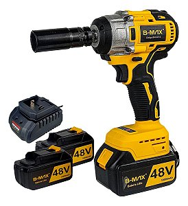 Parafusadeira Furadeira e Chave De Impacto Sem Fio 48v 2 Baterias Bivolt