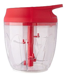 Processador de Alimentos Manual Triturador Mixer 5 Laminas - 850ml Clink (CINZA)