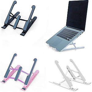 Suporte para Notebook - Regulável, Ergonômico e Portátil (BRANCO)
